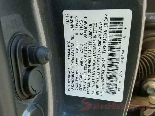 19XFC2F54HE223631 2012 HONDA CIVIC