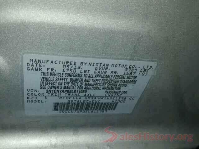 3MYDLBYV3JY320586 2014 NISSAN VERSA