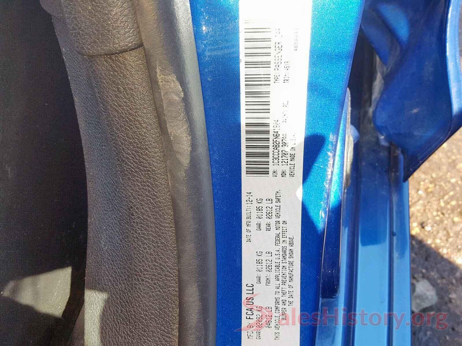 1HGCR2F54HA243061 2015 CHRYSLER 200