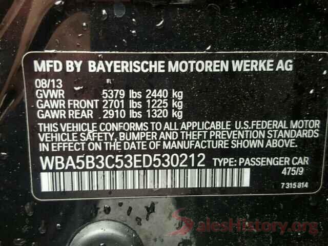 5NPD84LF9JH308984 2014 BMW 5 SERIES