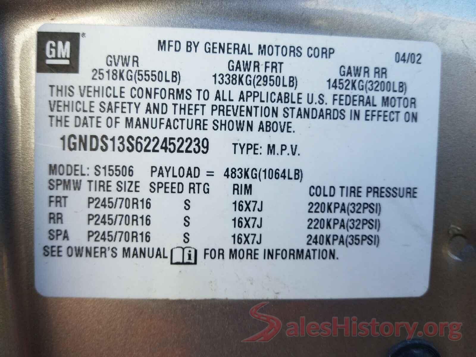 3N1AB7AP3KY367845 2002 CHEVROLET TRAILBLAZE