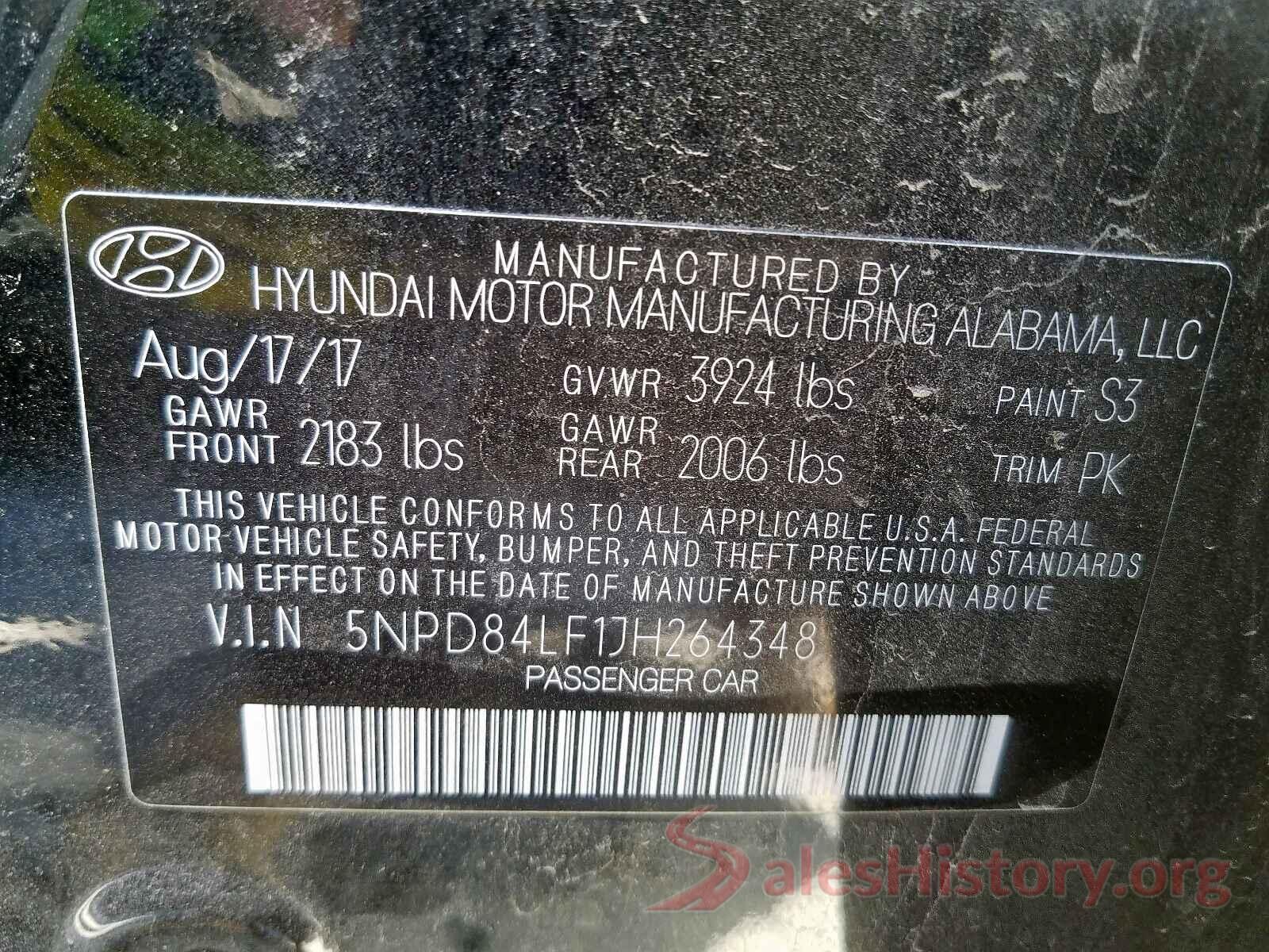 1C4HJWEG7JL918269 2018 HYUNDAI ELANTRA