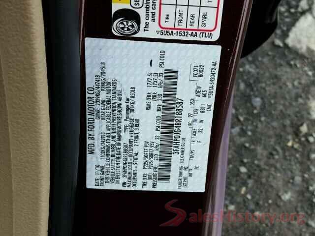 4S3BNAA66G3052289 2011 FORD FUSION