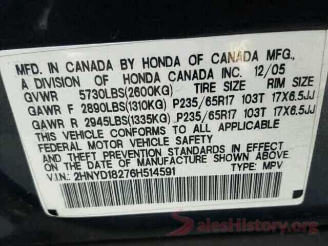 1C4RJFBG8JC477275 2006 ACURA MDX