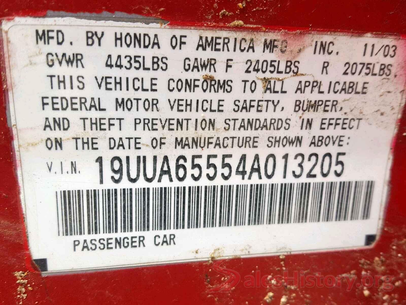 2HGFC2F68LH589065 2004 ACURA TL