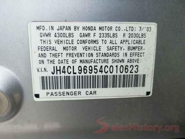 3N1AB8DV3MY242573 2004 ACURA TSX