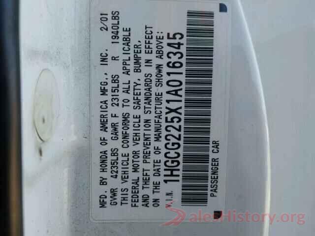 3N1AB7AP4KY390969 2001 HONDA ACCORD