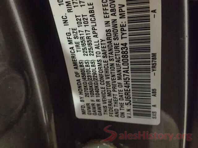 3C4NJDBB6MT545623 2010 HONDA CRV