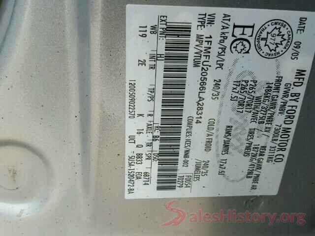 3VV3B7AX8LM165731 2006 FORD EXPEDITION