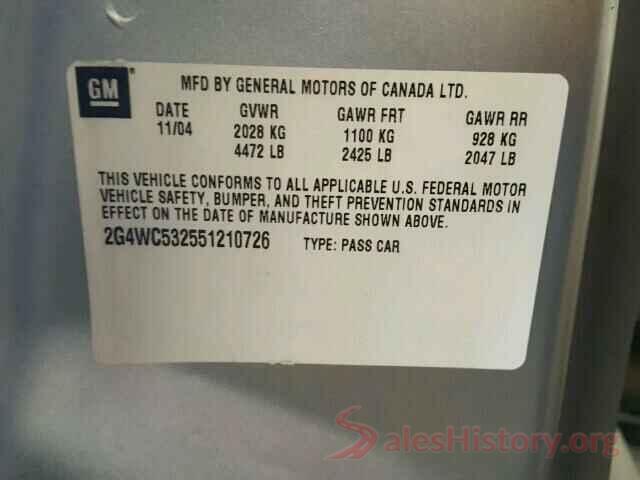 5YFBURHE6HP703251 2005 BUICK LACROSSE