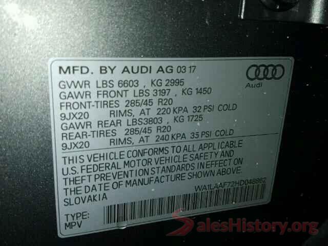 2G1105SA8G9176567 2017 AUDI Q7