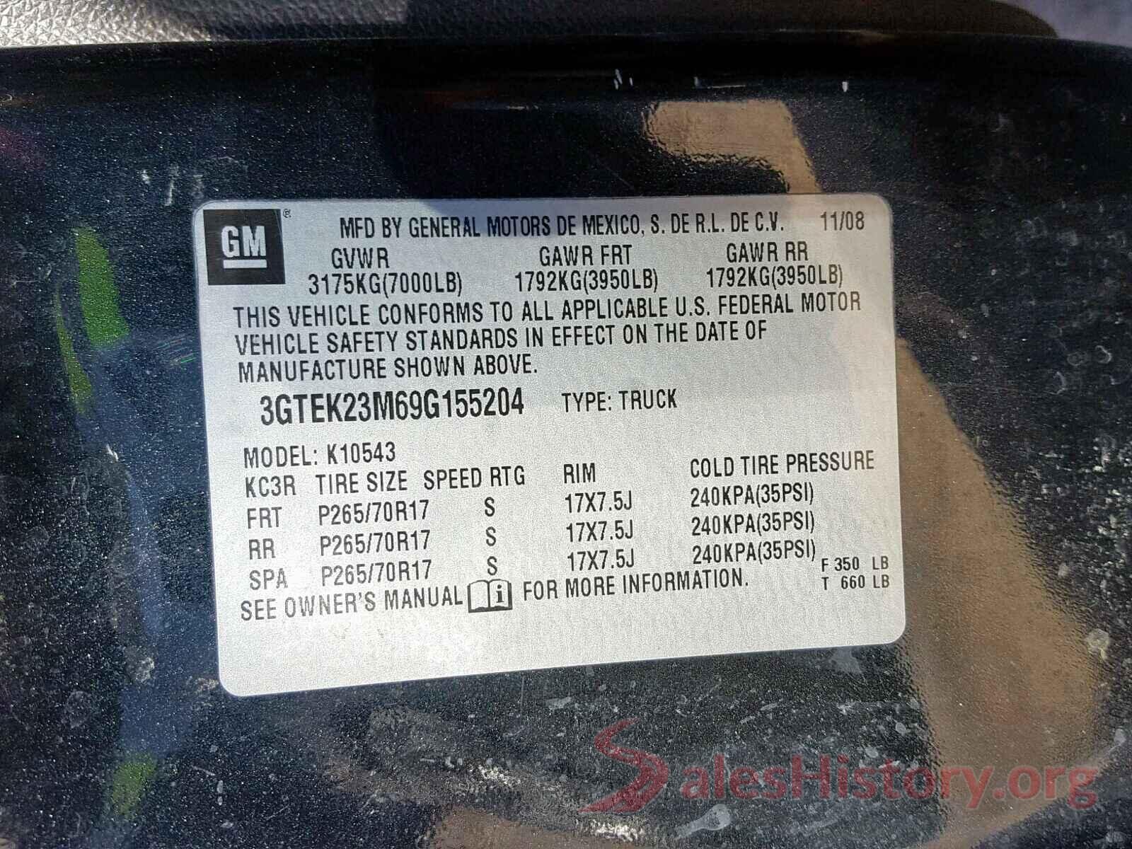 1N4AA6DV0LC384963 2009 GMC SIERRA K15