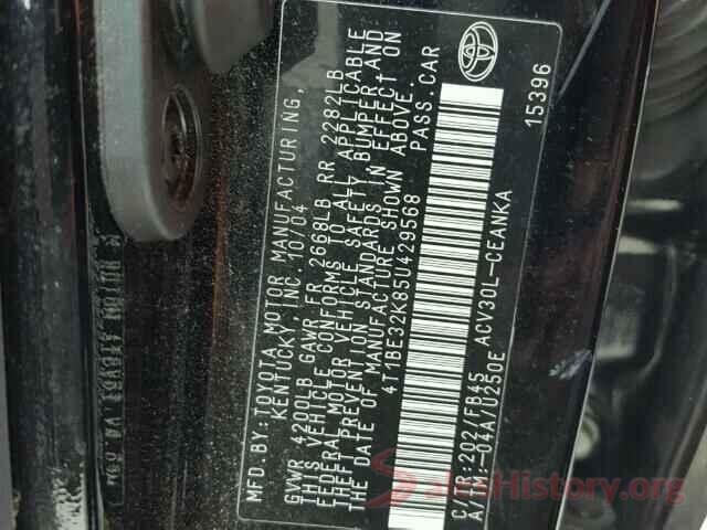 4T1B11HK9JU558498 2005 TOYOTA CAMRY