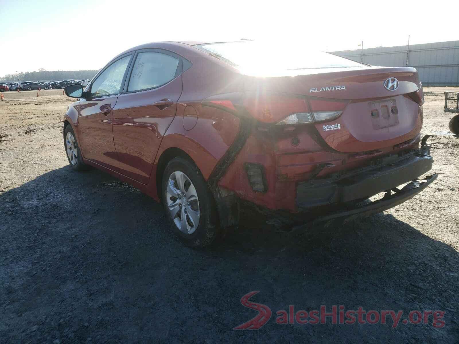 KMHDH4AE3GU513401 2016 HYUNDAI ELANTRA