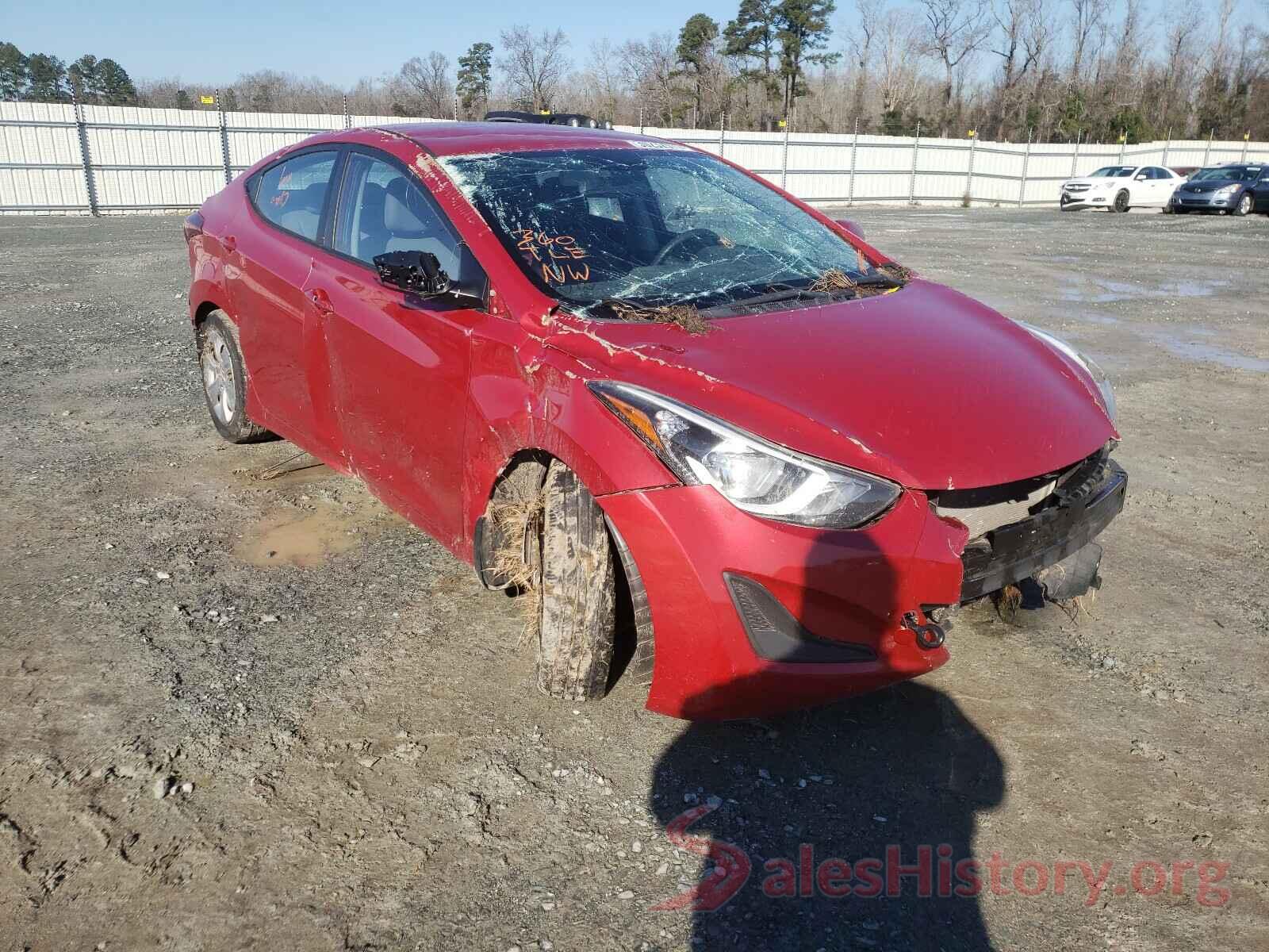 KMHDH4AE3GU513401 2016 HYUNDAI ELANTRA