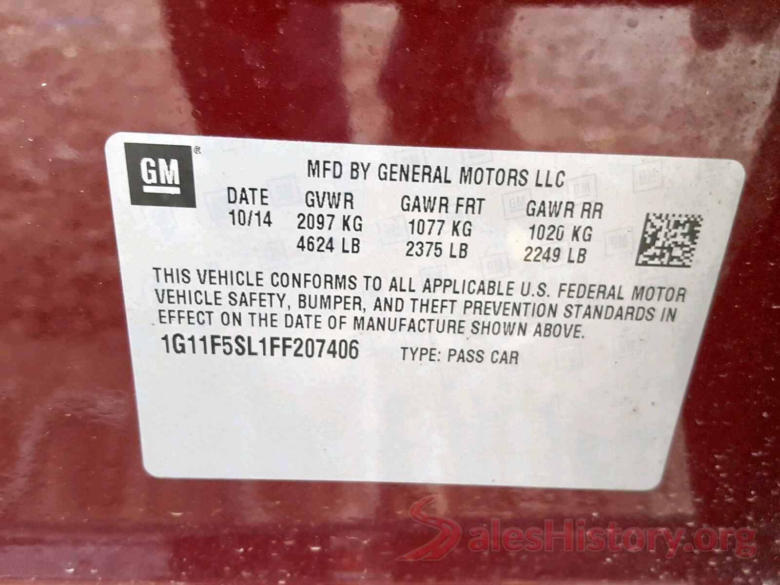 5N1AT2MV6HC784798 2015 CHEVROLET MALIBU