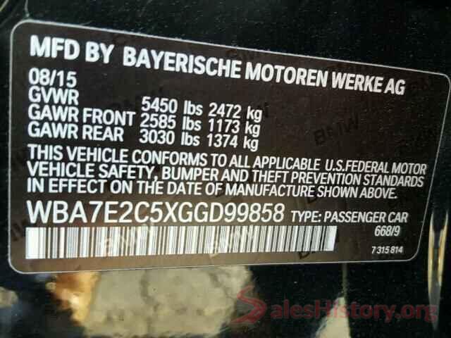 5NPE34AF4JH601939 2016 BMW 7 SERIES