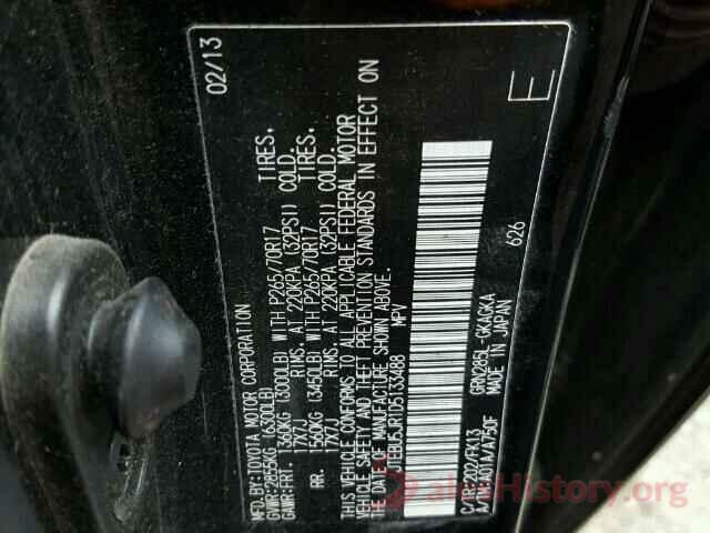 4T1BF1FK5HU312966 2013 TOYOTA 4RUNNER