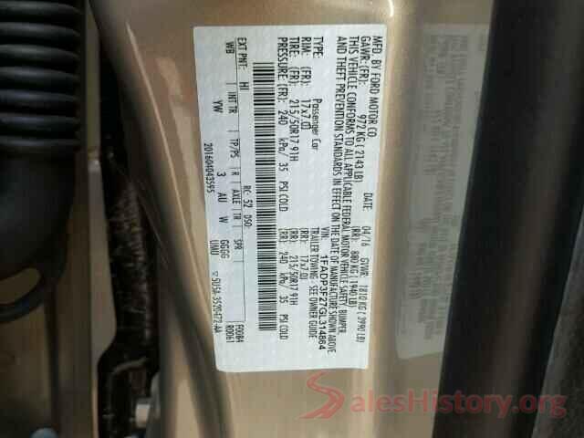 1FADP3E26GL385944 2016 FORD FOCUS