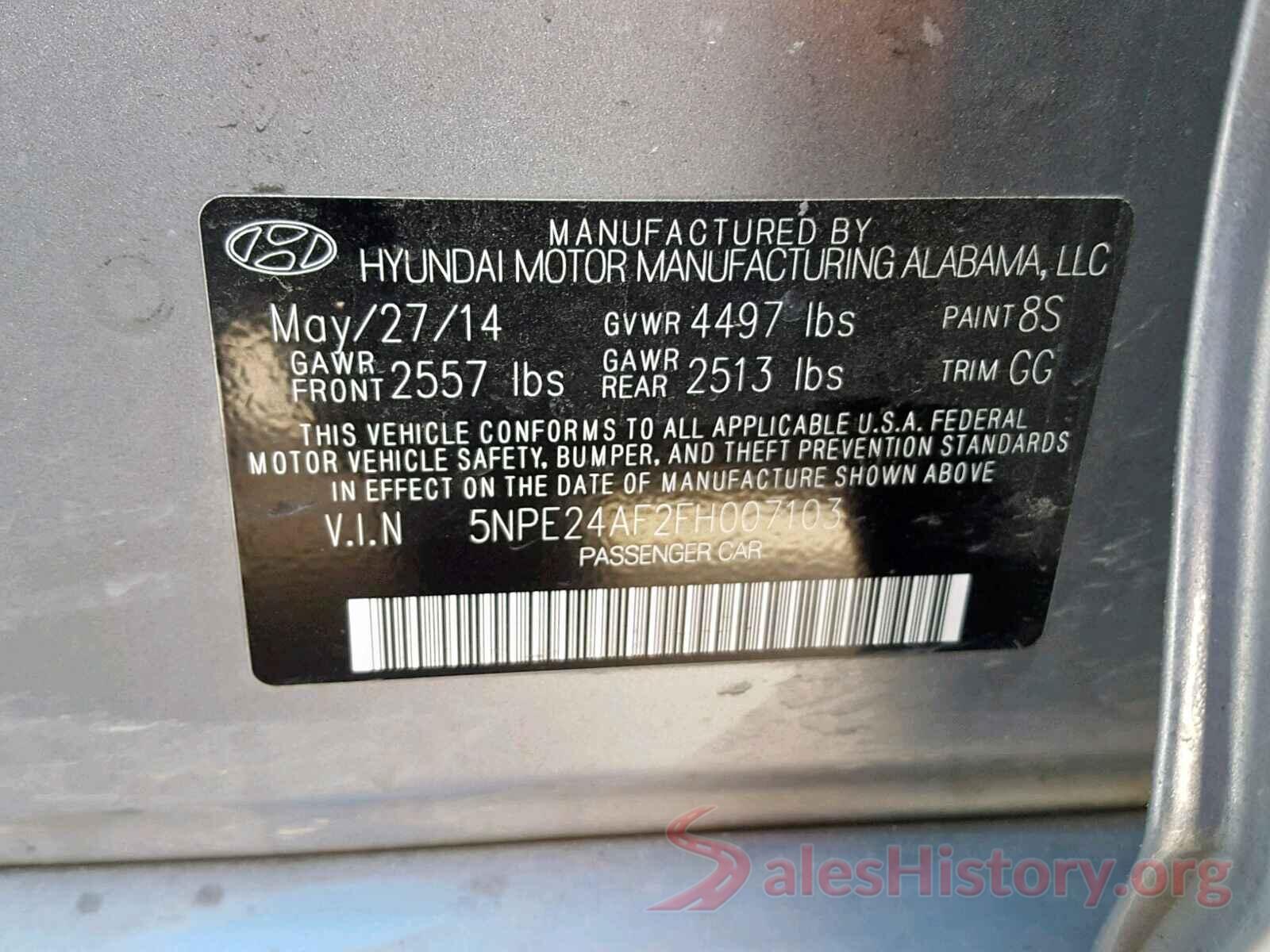 W1N4M4HB5LW025747 2015 HYUNDAI SONATA