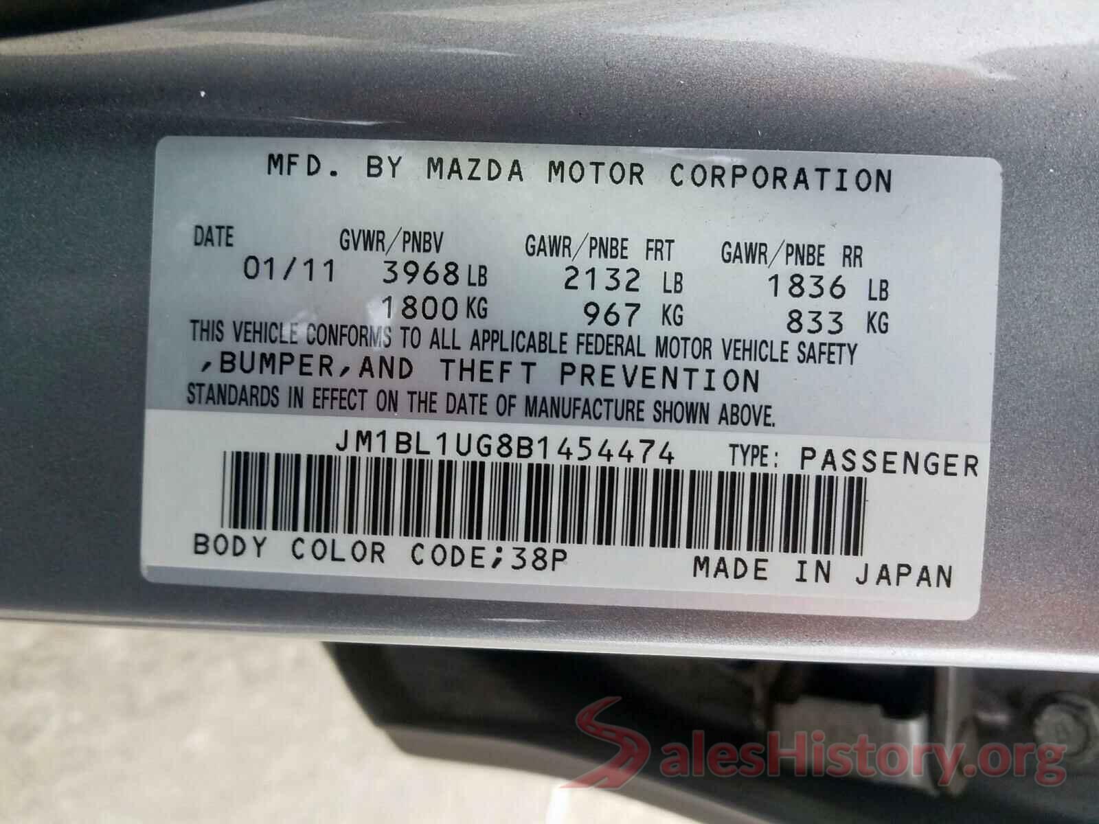 4S4BTAEC6L3173304 2011 MAZDA 3