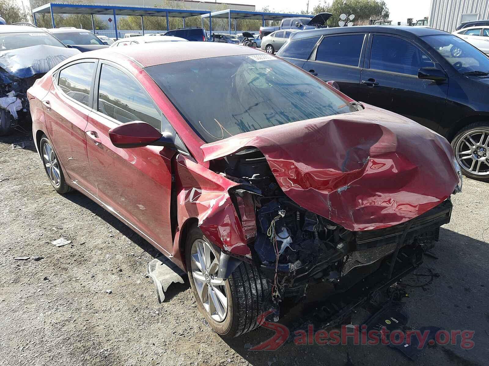 5NPDH4AE4GH658266 2016 HYUNDAI ELANTRA