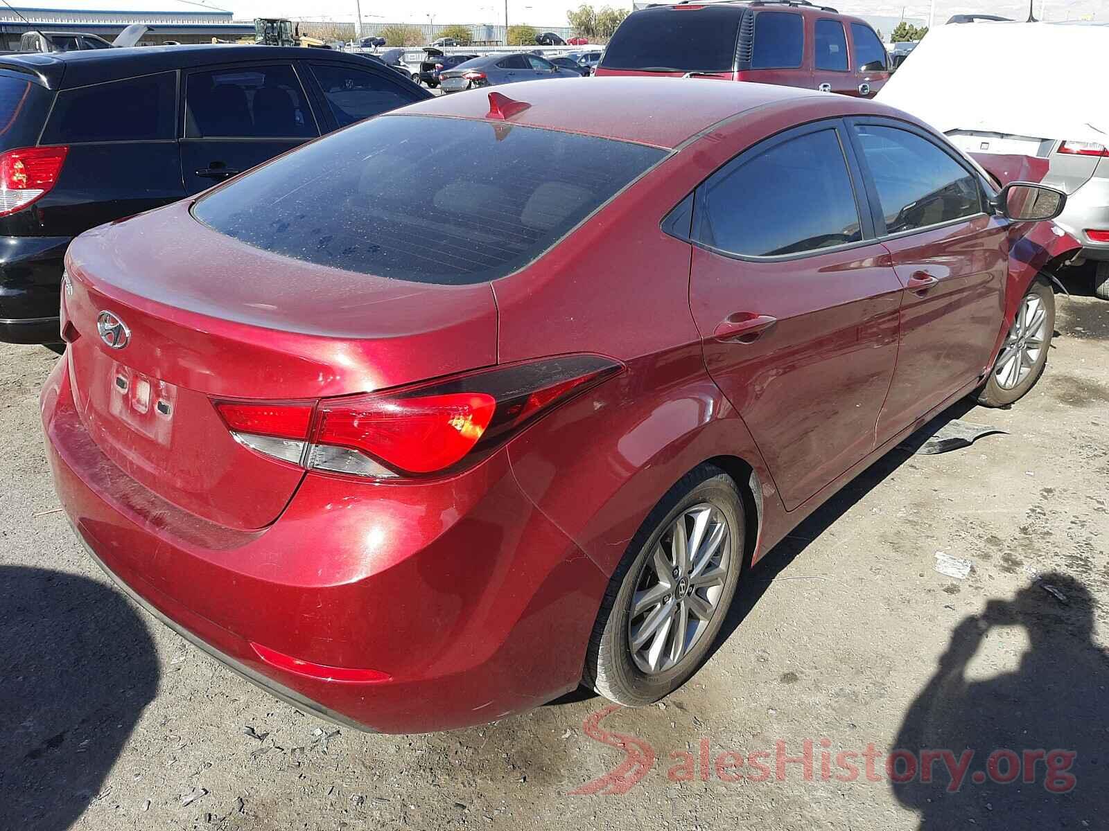 5NPDH4AE4GH658266 2016 HYUNDAI ELANTRA