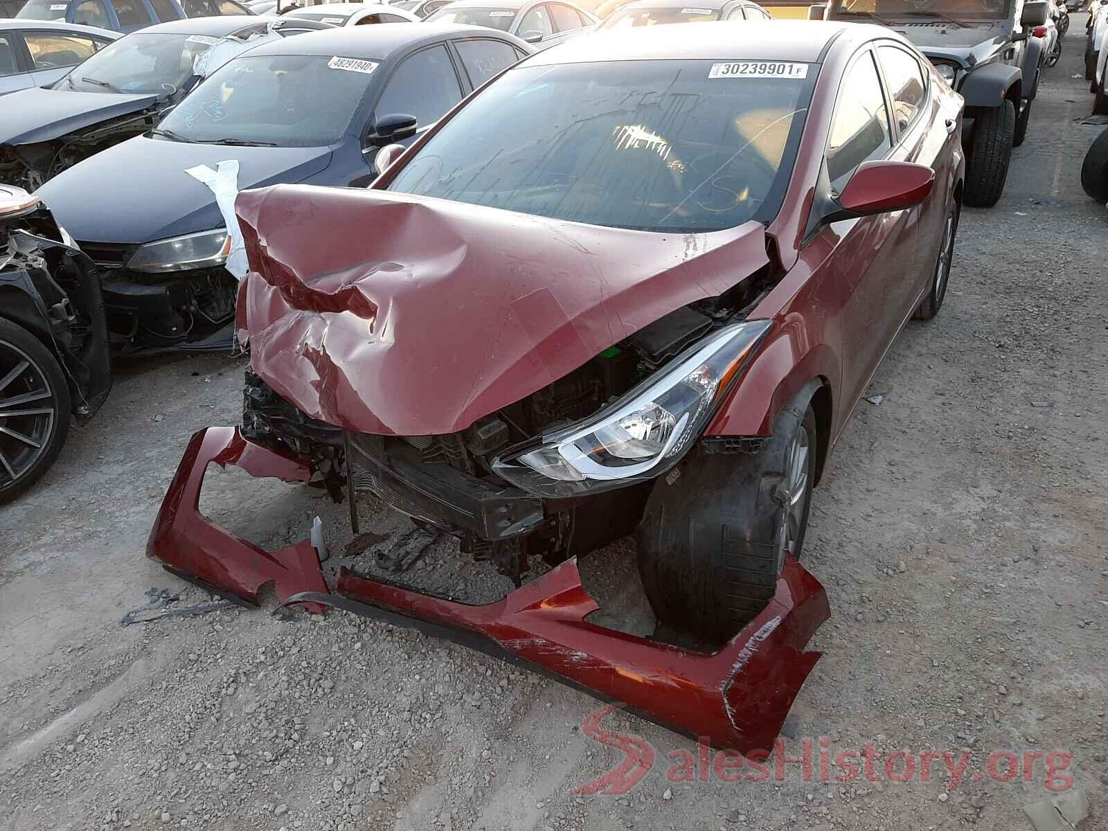 5NPDH4AE4GH658266 2016 HYUNDAI ELANTRA