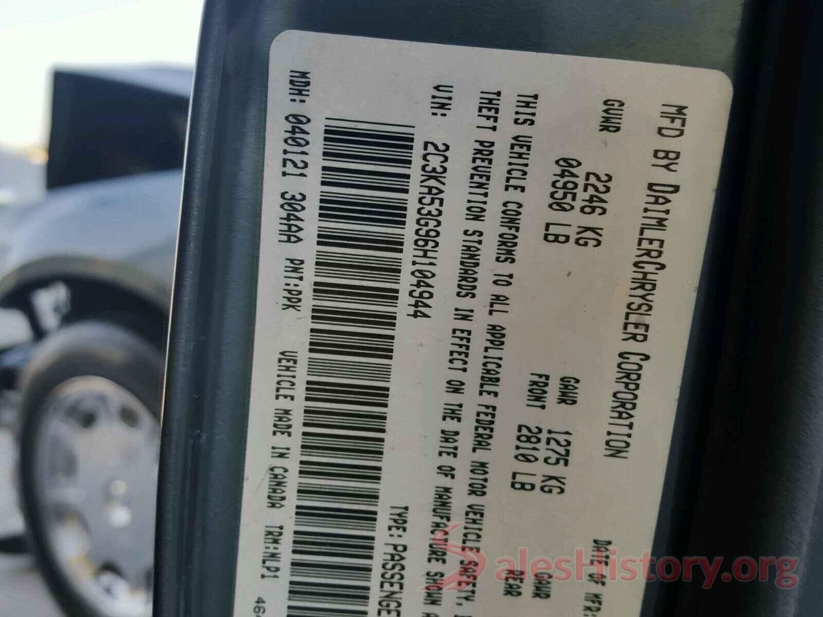 2HGFC2F51HH577158 2006 CHRYSLER 300