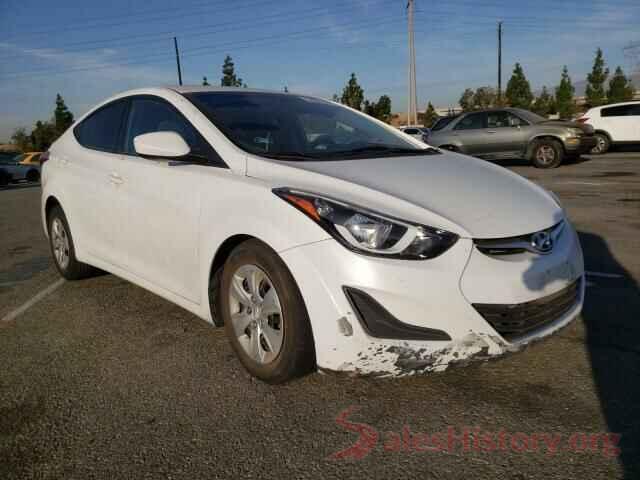 5NPDH4AE9GH698598 2016 HYUNDAI ELANTRA