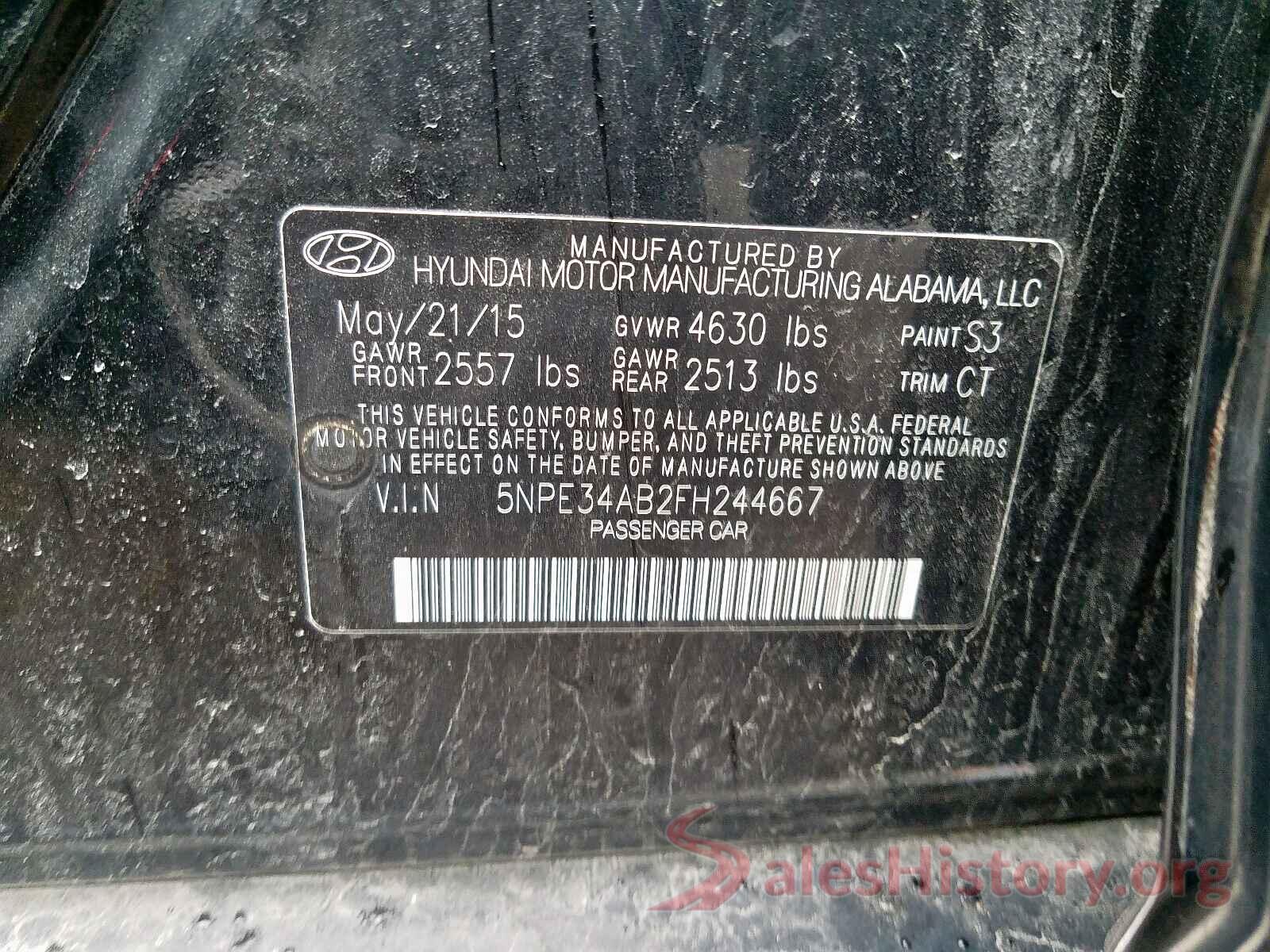 5N1AT2MT7KC741254 2015 HYUNDAI SONATA