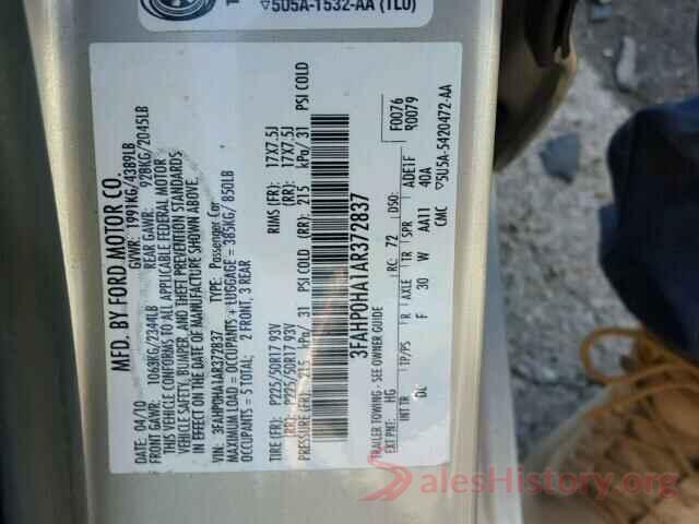 1N4AL3AP8JC182562 2010 FORD FUSION