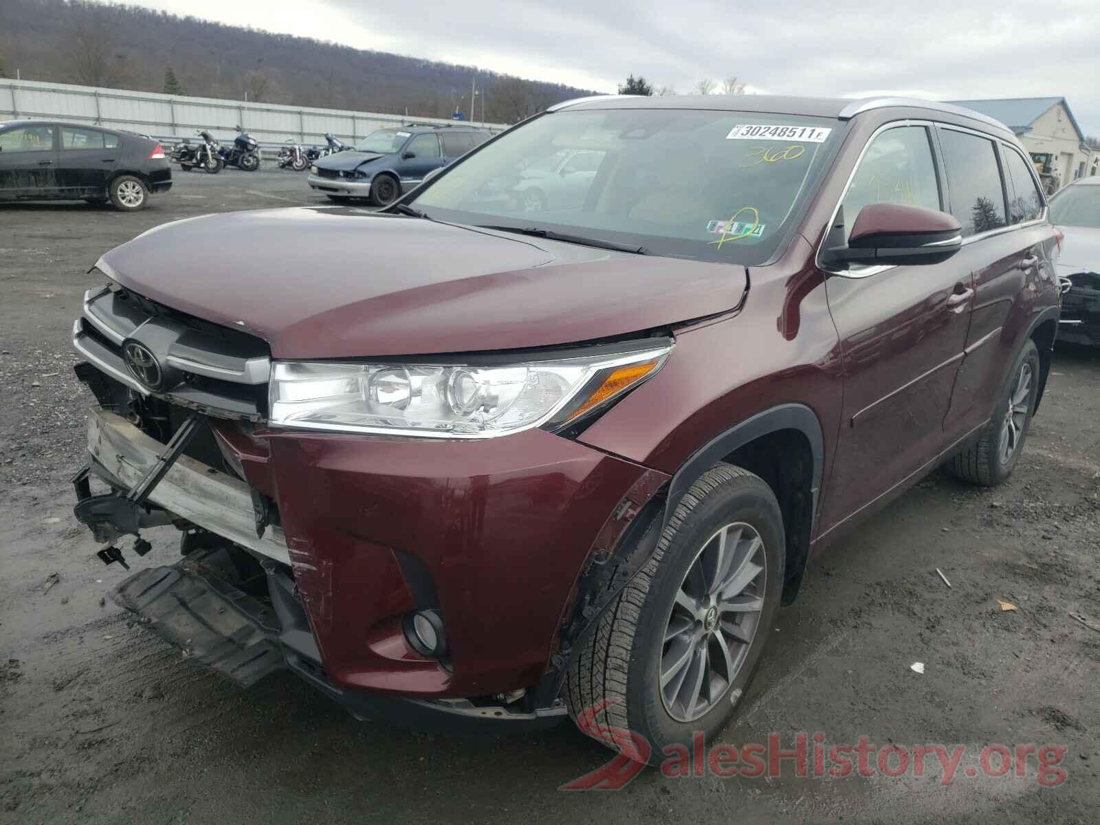 5TDJZRFH8HS377180 2017 TOYOTA HIGHLANDER