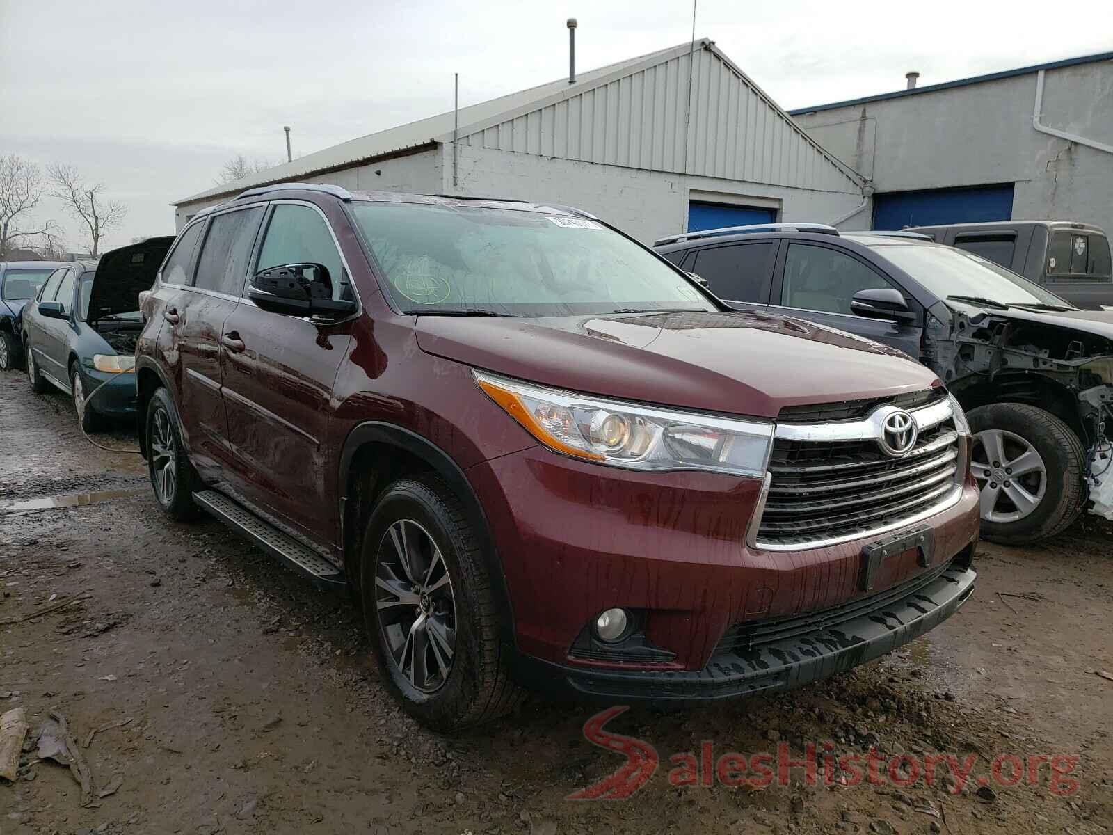 5TDJKRFH8GS316866 2016 TOYOTA HIGHLANDER