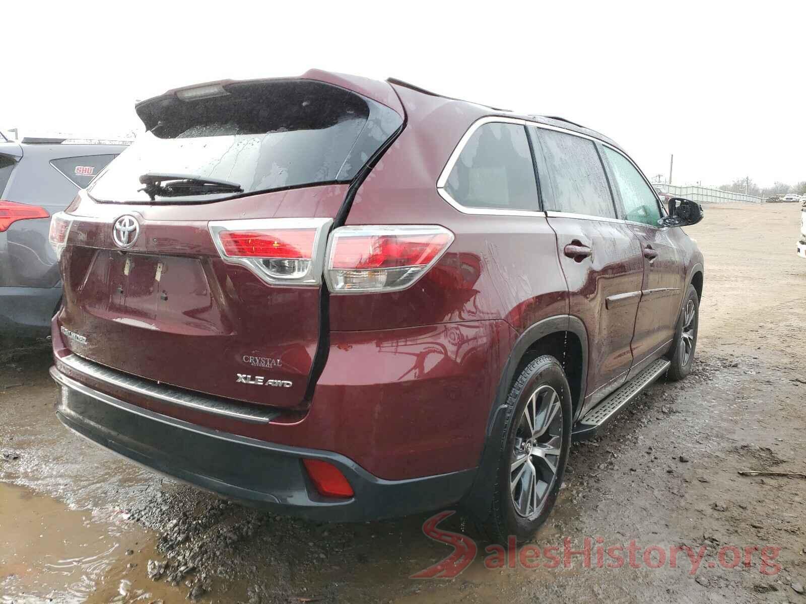 5TDJKRFH8GS316866 2016 TOYOTA HIGHLANDER