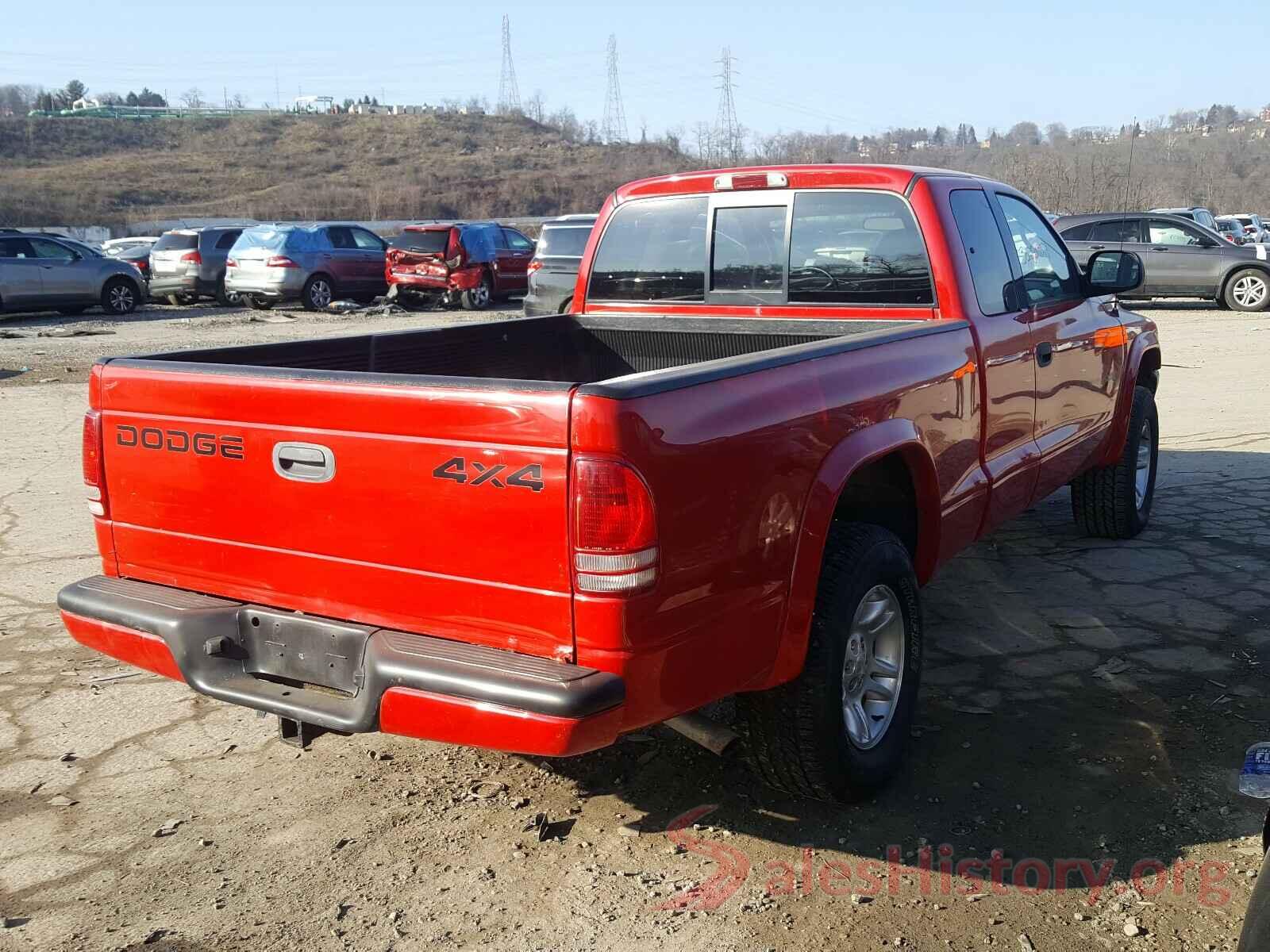 000GU4L35GG004361 2001 DODGE DAKOTA