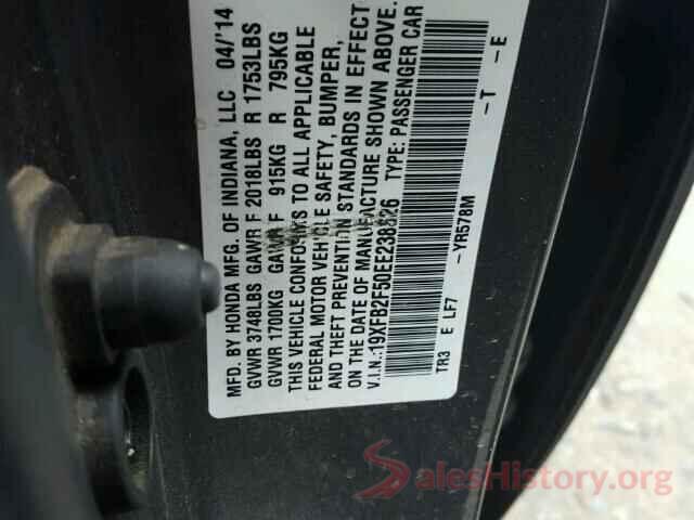 3N1AB7AP8KY263660 2014 HONDA CIVIC