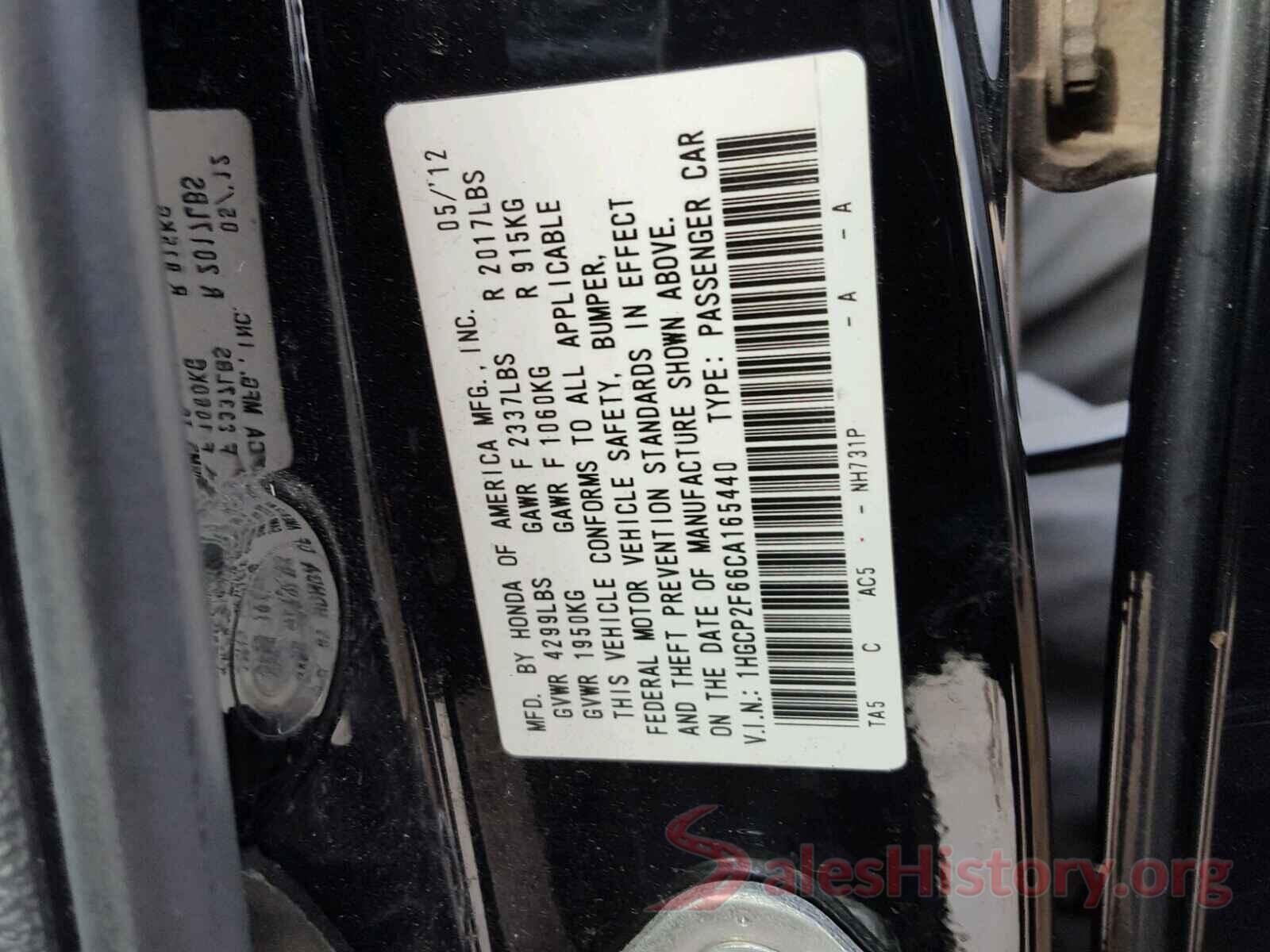 1C4NJPBA5GD719913 2012 HONDA ACCORD