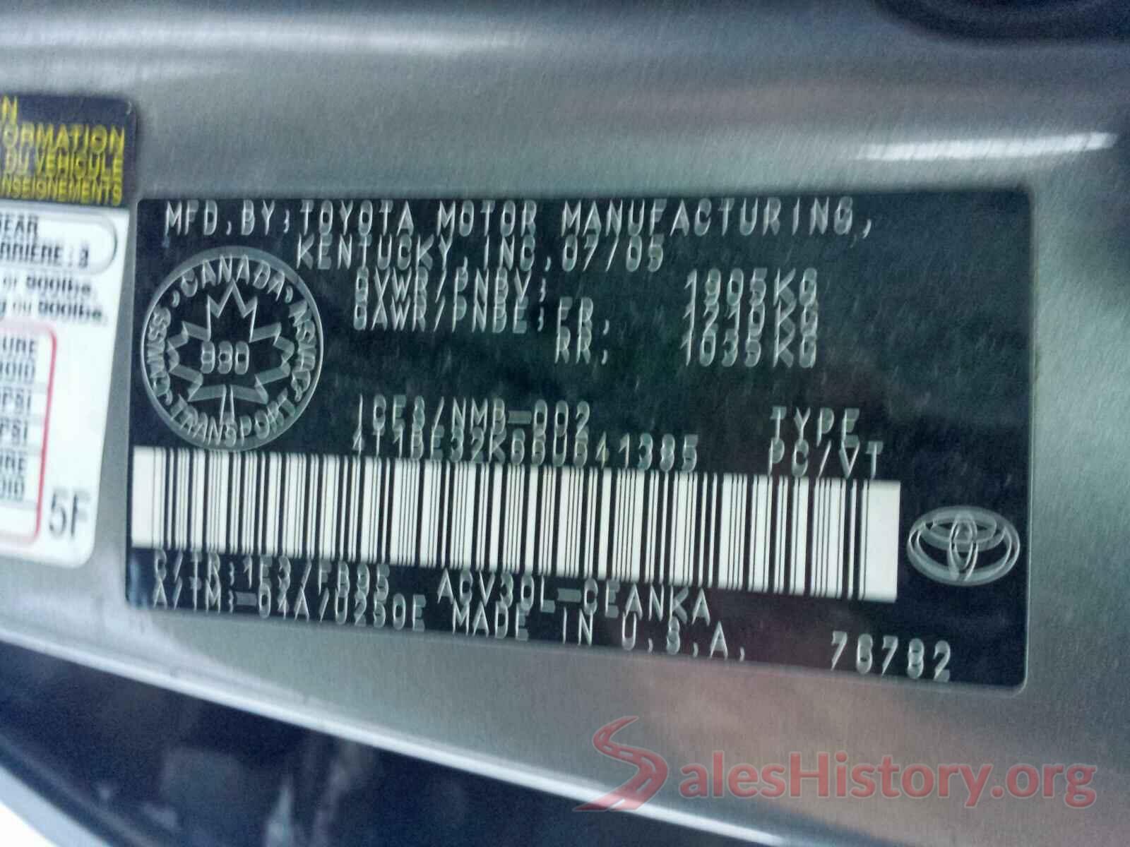 1V2LR2CA5JC553941 2006 TOYOTA CAMRY