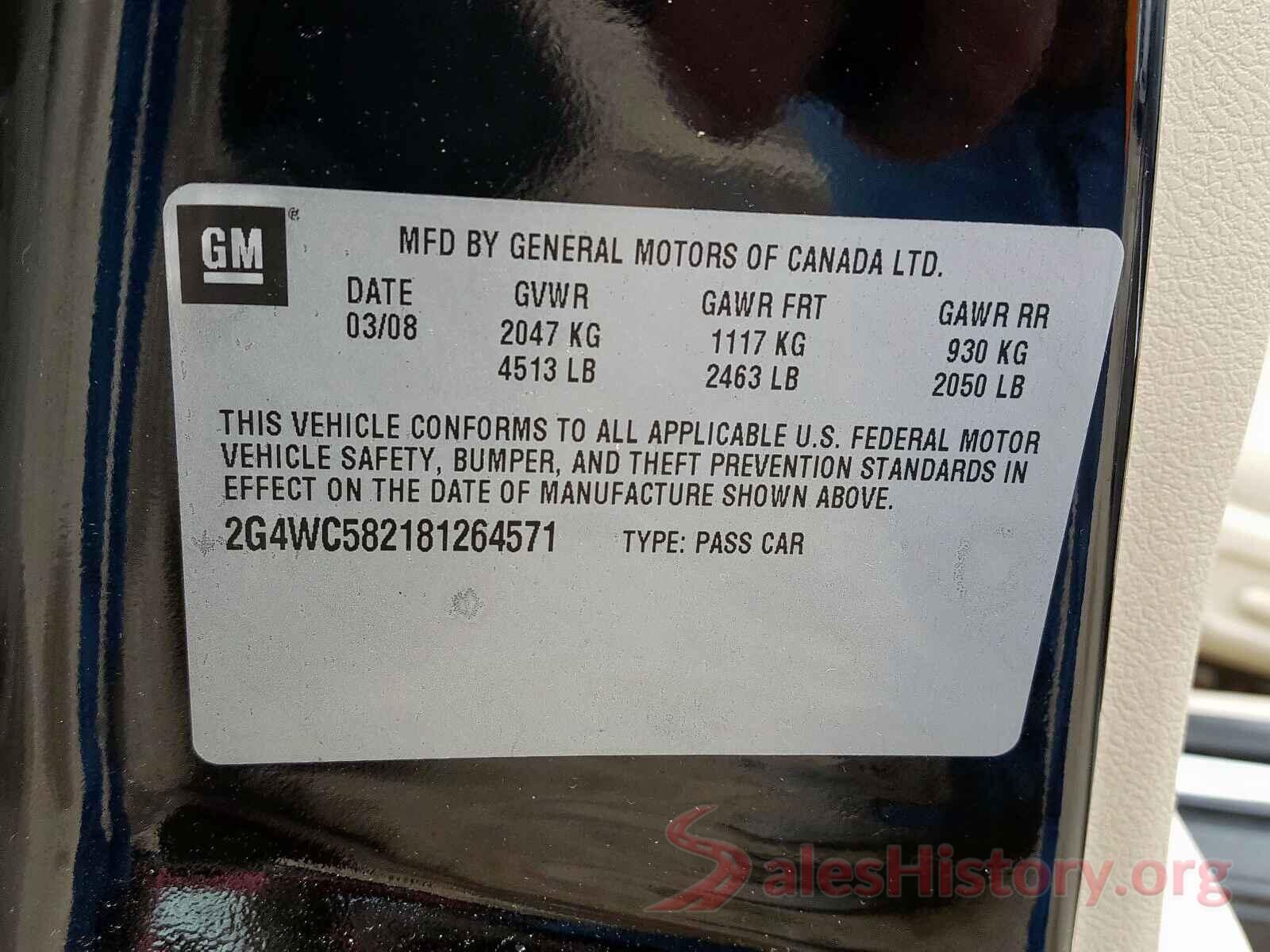 1HGCV1F19KA117532 2008 BUICK LACROSSE