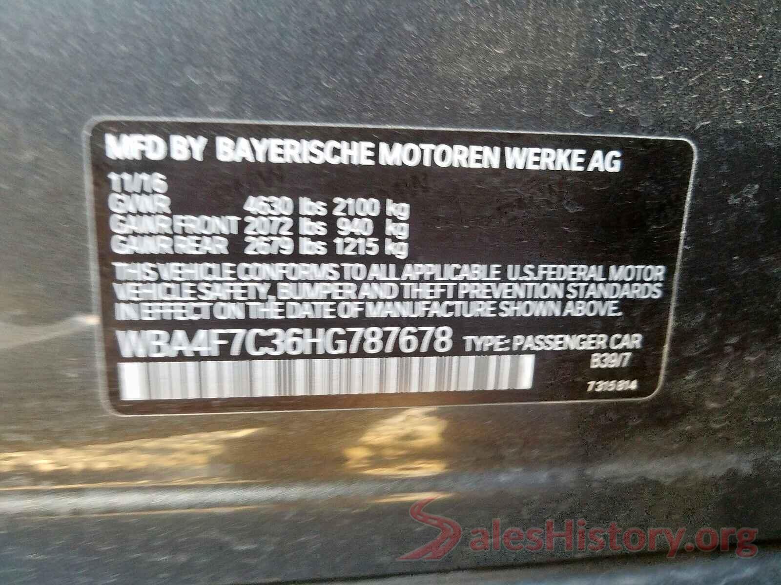 5NPD84LF2LH603279 2017 BMW 4 SERIES