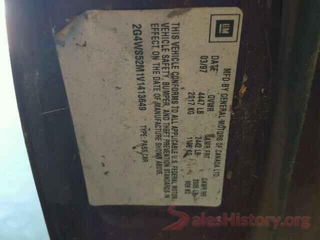 1FMCU9GX0GUA13757 1997 BUICK CENTURY