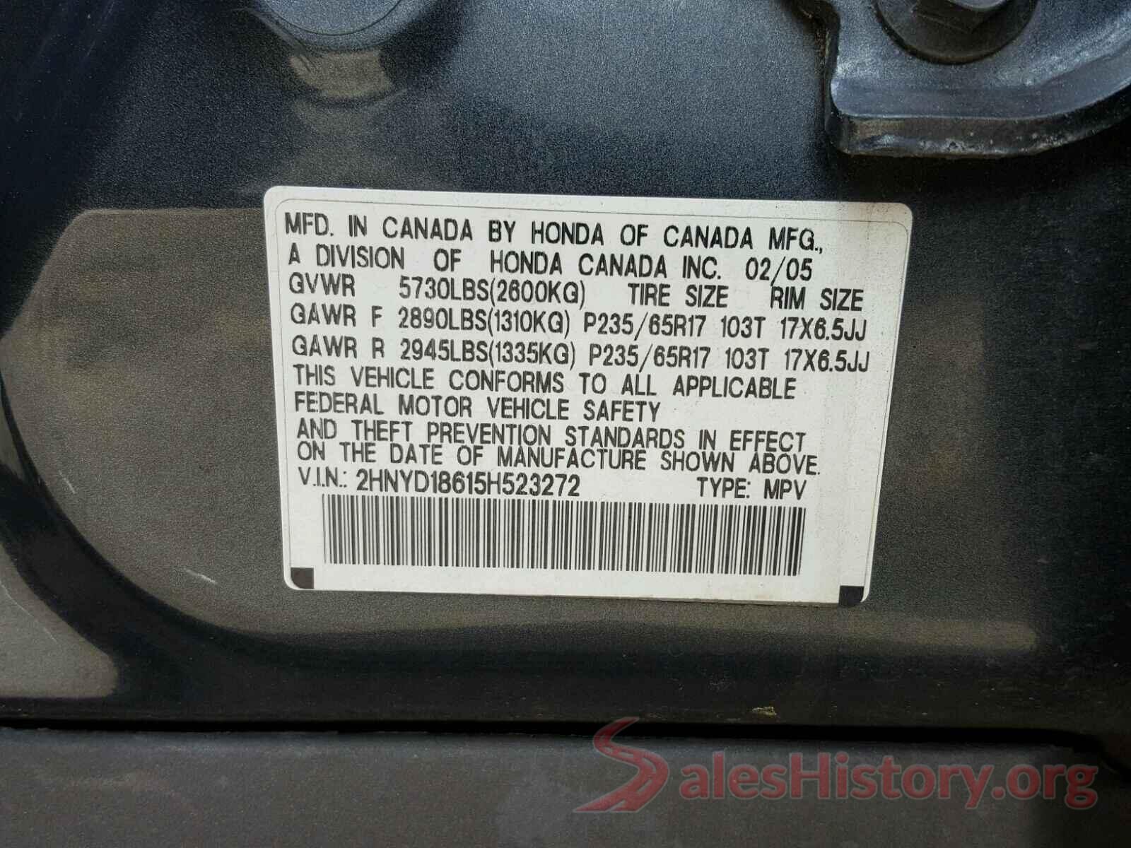 KM8J33A24HU361227 2005 ACURA MDX