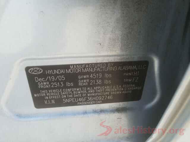 5N1AT2MTXHC812696 2006 HYUNDAI SONATA