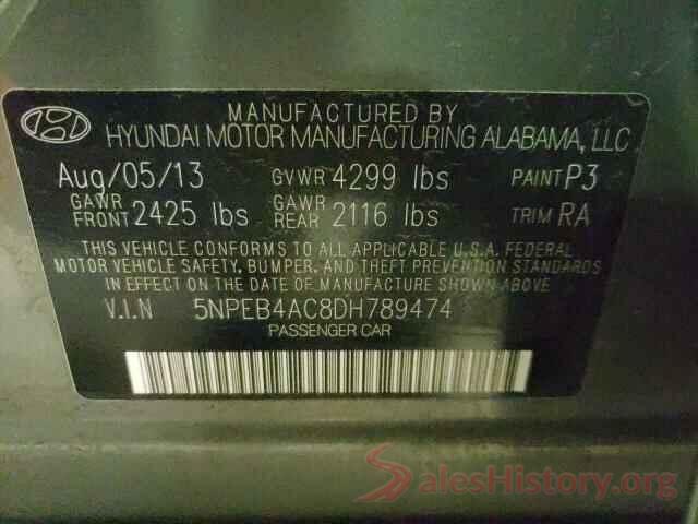 1C4RJFAG1MC649717 2013 HYUNDAI SONATA