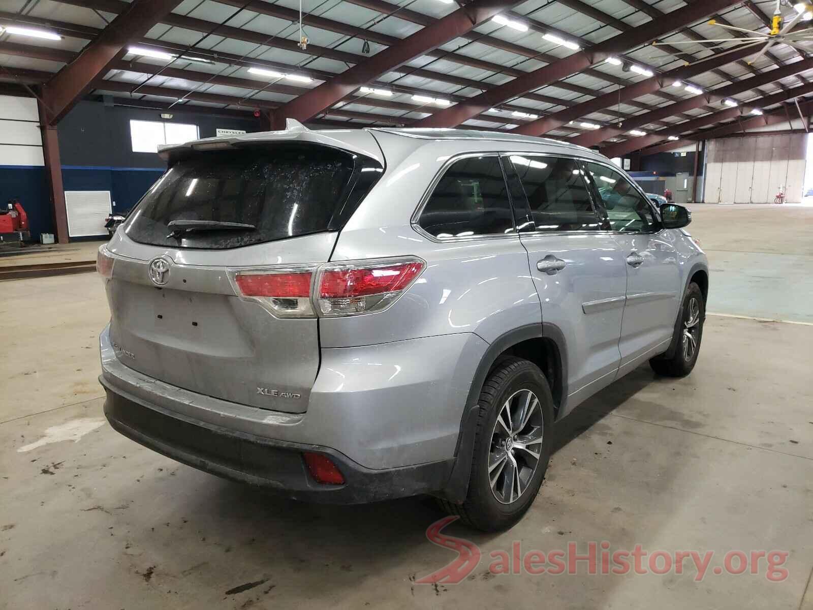 5TDJKRFH8GS503539 2016 TOYOTA HIGHLANDER