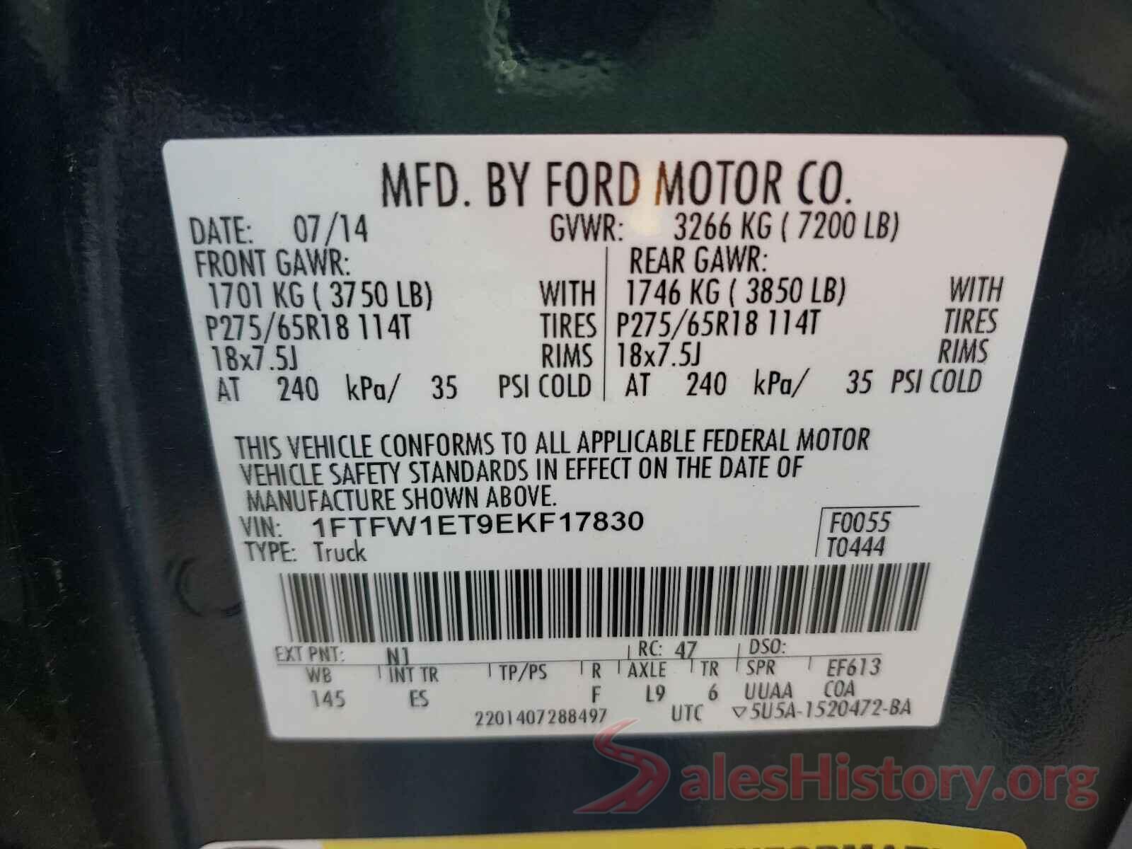 KMHRC8A36LU044115 2014 FORD F150