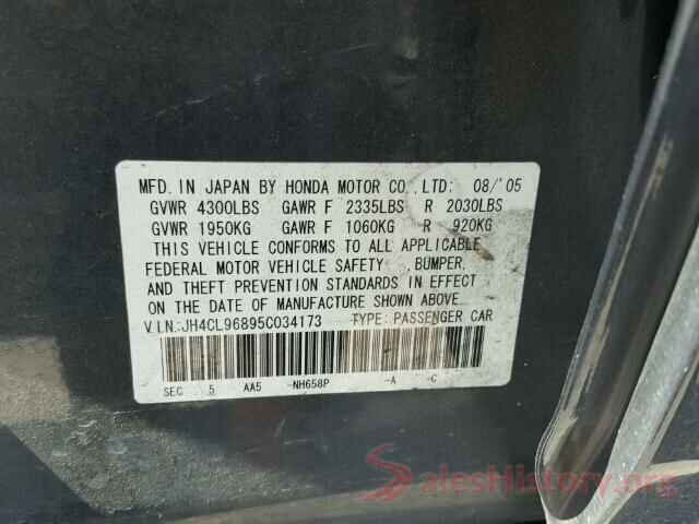 KNAFK4A61G5445534 2005 ACURA TSX