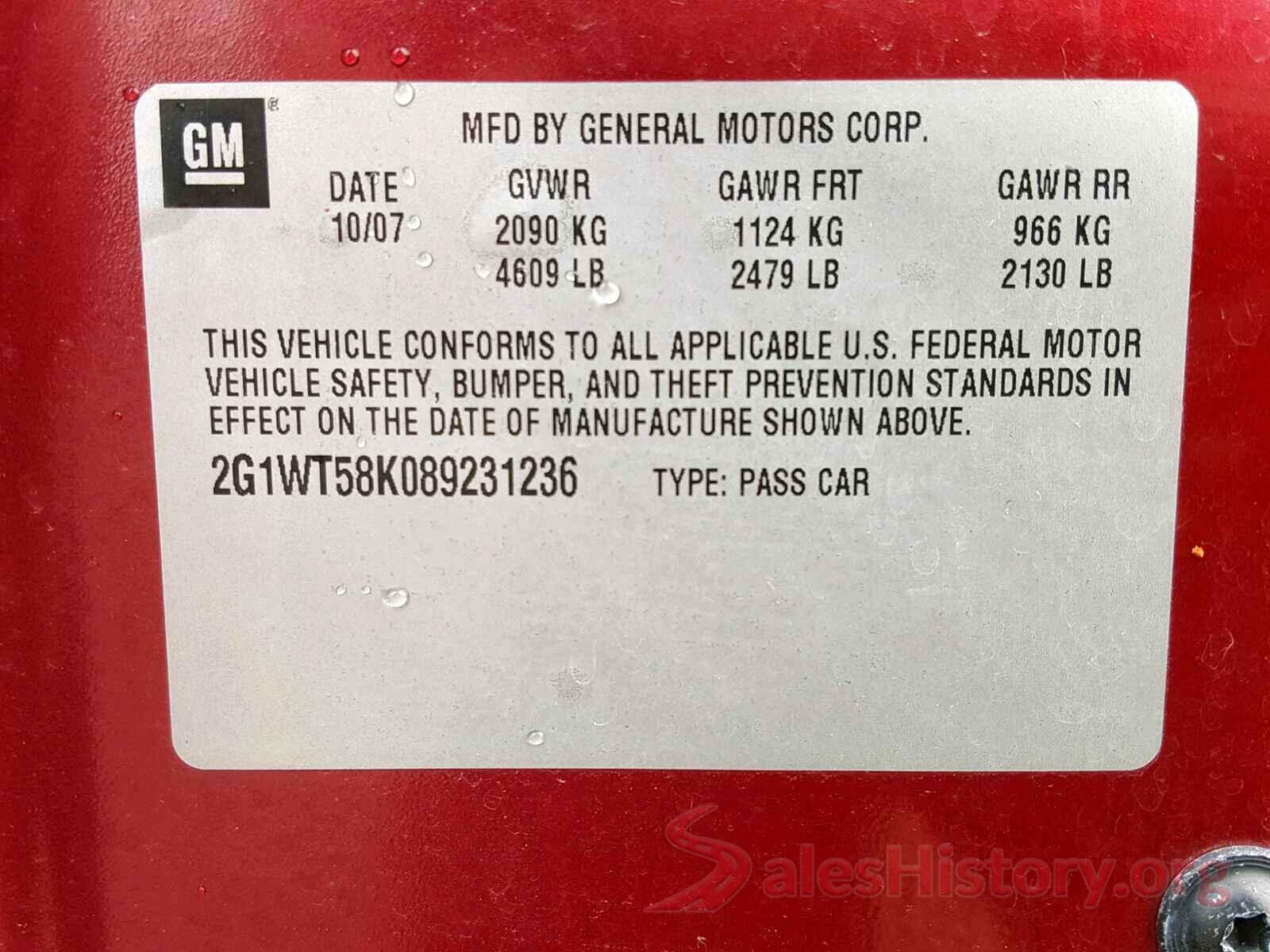 1FD8W3GT4KEE26973 2008 CHEVROLET IMPALA