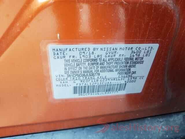 3N1CP5CU6JL535779 2018 NISSAN KICKS